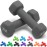 Portzon Weights Dumbbells 10 Colors Options Compatible with Set of 2 Neoprene Dumbbells Set,1-15 LB, Anti-Slip, Anti-roll, Hex Shape