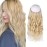 Sassina Invisible Wire Hair Extensions Real Human Hair with Transparent Wire Adjustable Size Secure Clips Natural Straight Secret Miracle Hairpiece, P18/613 12 Inch 80 Gram