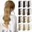 Sofeiyan Curly Ponytail Extension 15 Inch Heat Resistant Synthetic Natural Wavy Hairpiece Wrap Around Pony Tail Hair Extensions for White Black Women Hair Piece, Cameral Blonde/Bleach Blonde Mix