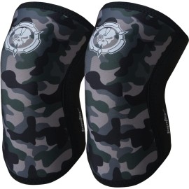 Knee Sleeves (1 Pair), 7mm Compression Knee Braces for Squats,Weightlifting,Powerlifting,Cross Training for Men & Women (Medium)