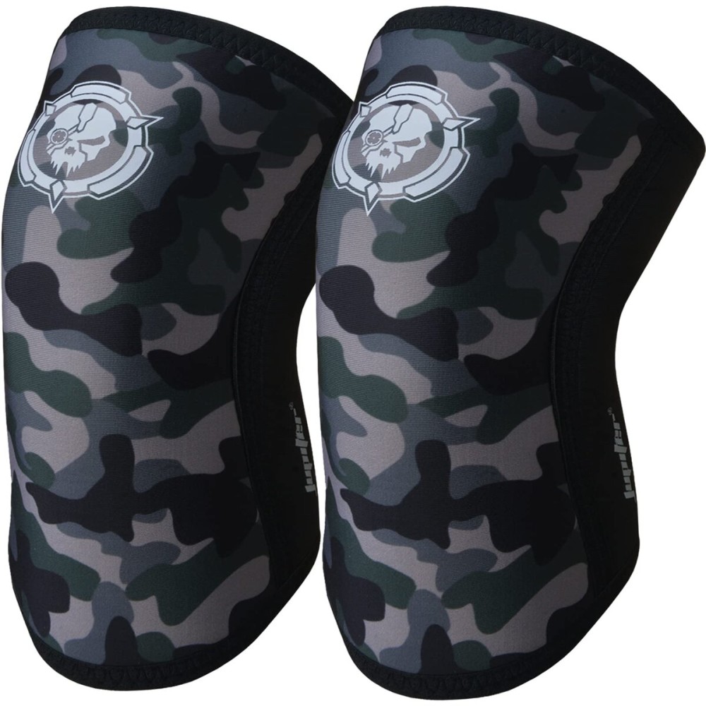 Knee Sleeves (1 Pair), 7mm Compression Knee Braces for Squats,Weightlifting,Powerlifting,Cross Training for Men & Women (Large)