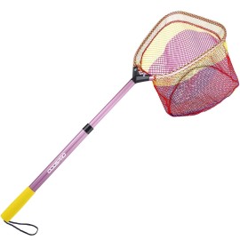 Kids Fishing Net, Telescoping Bait Net, Minnow Net, Butterfly Net - 11.4 Net Depth, Handle Extends to 30 for Easy Catch and Release