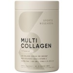 Sports Research Multi Collagen Protein Powder - Food Sourced Collagen Peptides (Type I, II, III, V, X) with Hyaluronic Acid + Vitamin C - Gluten Free  Non-GMO  30 Servings (Unflavored)