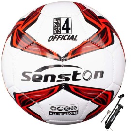 Senston Soccer Ball for Adult Training Ball Size 4 with Pump-Perfect for Team Training, School Sports