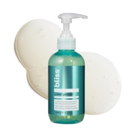 Bliss Clear Genius Clarifying Gel Cleanser - 6.4 Fl Oz - Salicylic Acid BHA to Purify Pores, Remove Excess Oil & Dirt - Non-Drying, Vegan & Cruelty-Free - Tea Tree Scent - Suitable For All Skin Types