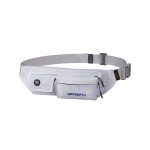 WATERFLY Fanny Pack Slim Soft Polyester Water Resistant Waist Bag Pack for Man Women Carrying iPhone 8 Samsung S6 (White)