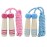 Jump Rope Kids, 7ft Adjustable Cotton Skipping Rope with Wooden Handle for Boys and Girls Fitness Outdoor Exercise (Pink+Blue)