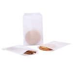 Quotidian White Flat Small Glassine Paper Bags 3 x 5 (8 x 13.3cm) Pack of 100 - Cookies Grocery Confetti Crafting Projects Candy Gift