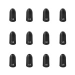 Fishfun Tungsten Bullet Fishing Weights, Insert Free Worm Sinkers, 5 Pack, 1/16oz, No Chip Black