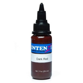 Intenze Dark Red Tattoo Ink 1oz with Excellent Long-Lasting Opacity, Made in USA, Exceptional Skin Coverage, Sterilized and Direct from The Manufacturer.