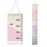 MinoMia Kids Growth Chart, Wood Frame Fabric Canvas Height Measurement Ruler from Baby to Adult for Child\'s Room Decoration 7.9 x 79in (7.9 x 79in, Colorful)
