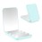 WOBSION Small Mirror with Lights,LED Compact Makeup Mirror,1x/3x Mini Travel Mirror with Magnification,Portable for Purse,Pocket,Gifts for Girls,Cyan