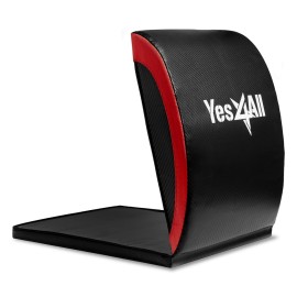Yes4All Abdominal Exercise Pads, Foldable Ab Workout Equipment for Home Gym Core Training & Back Stretching, Sit Up Mat for Floor Exercises with Tailbone, Red