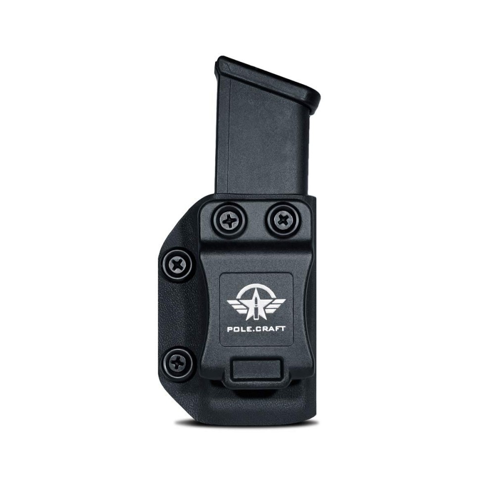 POLE.CRAFT Magazine Holster for Glock,IWB/OWB Kydex Mag Holder - 9mm/.40 Double Stack Magazines Carrier fits: Glock 19 17 19x 22 23 25 26 27 31 32 33 34 35 37 39