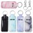 Pengxiaomei 5 Pcs Chapsticks Holder Keychain Stocking Stuffers for Teen Girls Women Lip Balm Holder Chapsticks Keychain Holder for Lipstick