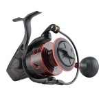 PENN Battle III Spinning Inshore/Nearshore Fishing Reel, HT-100 Front Drag, max of 25lb | 11.3kg, Made with Sturdy All-Aluminum Composition for Durability, 6000