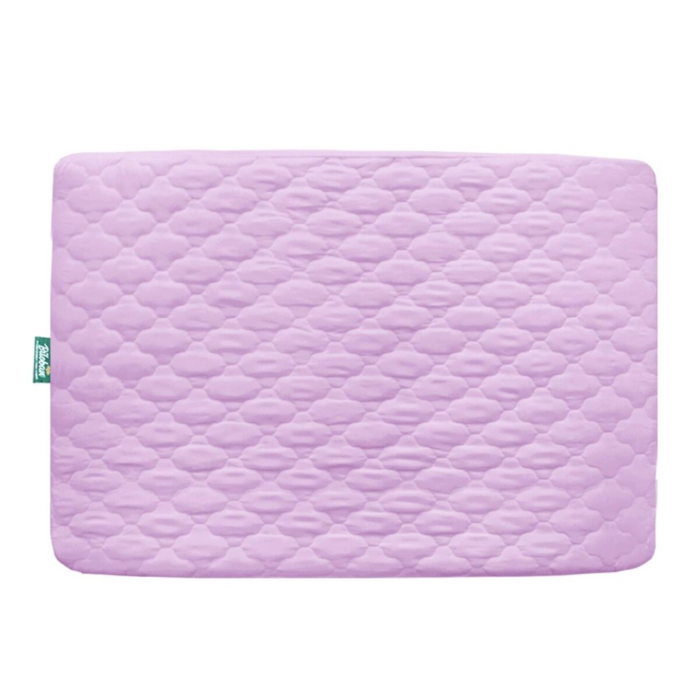 Biloban Waterproof Sheet for Pack n Play Quilted, Playard Sheet Protector 39inch X 27inch fits for Baby Foldable and Playard Mattress, Portable Mini Crib, Lavender