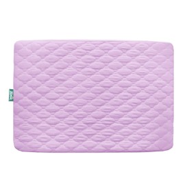 Biloban Waterproof Sheet for Pack n Play Quilted, Playard Sheet Protector 39inch X 27inch fits for Baby Foldable and Playard Mattress, Portable Mini Crib, Lavender