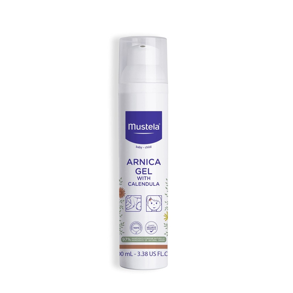 Mustela Baby Arnica Gel with Calendula - Soothing Gel for Boo Boos - Fragrance-Free, Alcohol-Free & Vegan - 3.38 fl. oz, White