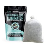 Dead Animal Smell Eliminator Pouch - Fragrance-Free Pouch for After Cleanup-Attics, Walls, Crawlspaces. Works after Source is Gone. Pet & Kid Safe, Extra Large, Covers Up to 375 Sq Ft.