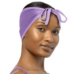 Stay On Satin Wrap Cap - (Lilac)