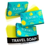 FOMIN - Antibacterial Paper Soap Sheets for Hand Washing - (300 Sheets) Lemon Portable Travel Soap Sheets, Dissolvable Camping Mini Soap, Portable Hand Soap sheet