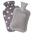 HomeTop Premium Classic Rubber Hot or Cold Water Bottle with Soft Fleece Cover (2 Liters,Gray)