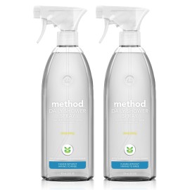 Method Daily Shower Cleaner Spray, Ylang Ylang, For Showers, Tile, Fixtures, Glass and Tubs, 28 oz spray bottle (Pack of 2)