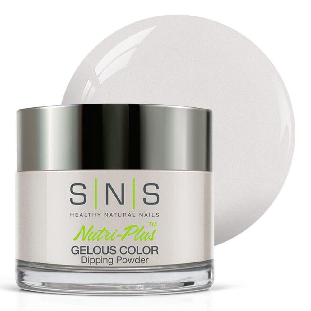 SNS Nail Dip Powder, Gelous Color Dipping Powder - Nanotech (Gray/Pastel, Cream) - Long-Lasting Dip Nail Color Lasts 14 Days - Low-Odor & No UV Lamp Required - 1.5oz
