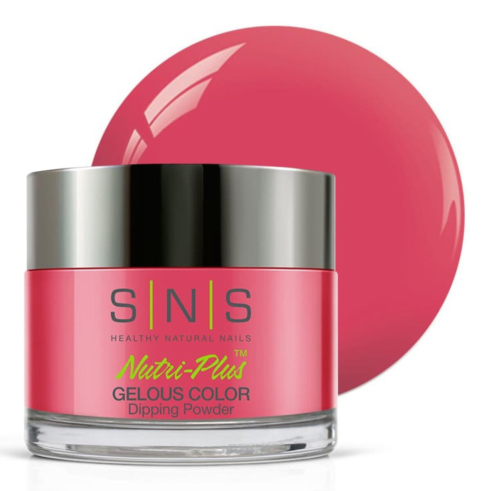 SNS Nail Dip Powder, Gelous Color Dipping Powder - Jumping For Joy (Pink/Shimmer) - Long-Lasting Dip Nail Color Lasts 14 Days - Low-Odor & No UV Lamp Required - 1.5oz