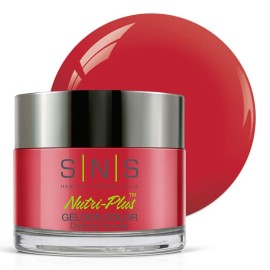 SNS Nail Dip Powder, Gelous Color Dipping Powder - Candy Pop (Red) - Long-Lasting Dip Nail Color Lasts 14 Days - Low-Odor & No UV Lamp Required - 1.5oz