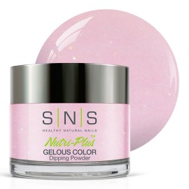 SNS Nail Dip Powder, Gelous Color Dipping Powder - Chloe (Natural, Nudes/Pastel, Lavender, Shimmer) - Long-Lasting Dip Nail Color Lasts 14 Days - Low-Odor & No UV Lamp Required - 1.5oz