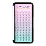 Eyelash Extensions 3D 4D 5D 6D 8D 9D 10D Thickness 0.07/0.1 C/D Curl Eyelashes Middle Stem & Long Stem Heat Bonded Premade Fans Russian Volume Lash Extensions Supplies (Middle Stem 6D-0.07-D-10mm)