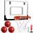 Indoor Mini Basketball Hoop Set Pro with 4 Balls for Kids and Adults for Door & Wall with Complete Basketball Accessories Perfect Christmas Birthday Gifts For Boys Teens