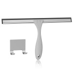 AmazerBath Squeegee for Shower Glass Doors - All-Purpose Squeegee with Hook for Shower Doors, Windows, Mirrors, Tiles and Car Glass, 12 Inches