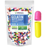 XPRS Nutra Size 4 Empty Capsules - 1000 Count Small Empty Gelatin Capsules - Pills DIY Capsule Filling - Fillable Pure Bovine Pill Gel Caps for Do-It-Yourself Supplements (Multi Color)