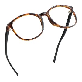 LifeArt Blue Light Blocking Glasses, Anti Eyestrain, Computer Reading Glasses, Gaming Glasses, TV Glasses for Women Men, Anti Glare (Tortoise, 5.75 Magnification)