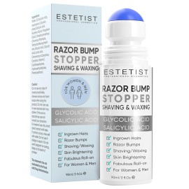 ESTETIST Razor Bump Solution Roll-On, Ingrown Hair & Razor Burn Care Serum, After Shave Roller for Bikini Area, Face, Neck, Underarm & Legs, Skin-Soothing Post Shave Care