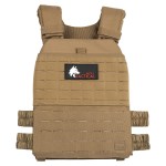 Wolf Tactical Adjustable Weighted Vest for Men & Women - Rucking, Workout, Running, Walking & CrossFit Weight Vest for Strength Training & Fitness (Tan)