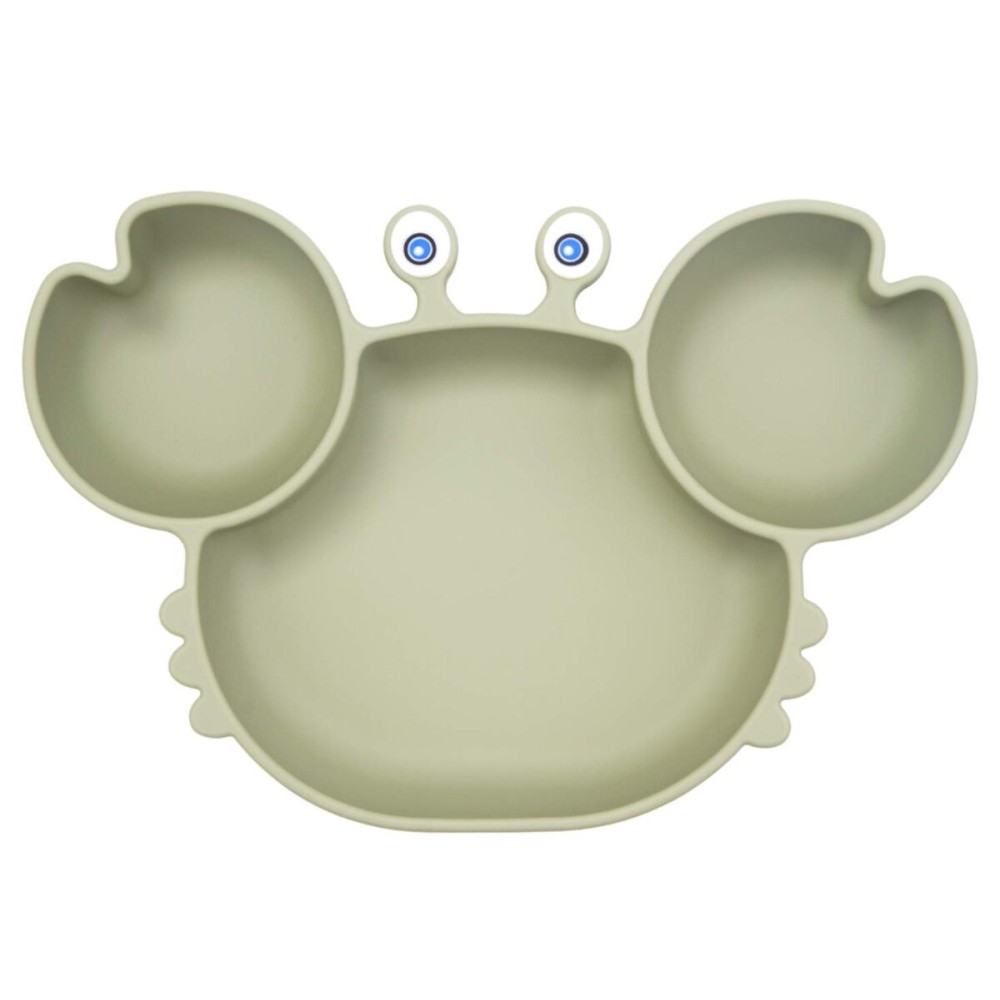 Linowos Silicone Suction Plate for Toddlers - Self Feeding Training Divided Plate Dish and Bowl for Baby and Toddler, Fits for Most Highchairs Trays, BPA Free Microwave Dishwasher Safe