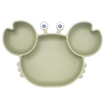 Linowos Silicone Suction Plate for Toddlers - Self Feeding Training Divided Plate Dish and Bowl for Baby and Toddler, Fits for Most Highchairs Trays, BPA Free Microwave Dishwasher Safe