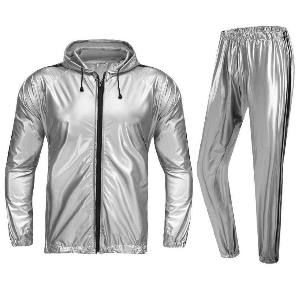 REEDBEEK Anti-Rip Sauna Suit Weight Loss Sweat Suit MMA Training Gym Jacket Pants Workout Suits for Men and Women