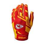 Wilson NFL Stretch Fit Football Gloves - Adult, Kansas City Chiefs