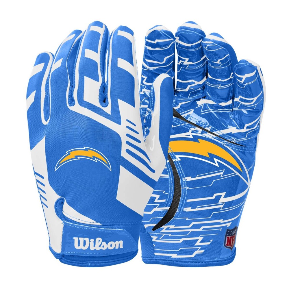 Wilson NFL Stretch Fit Football Gloves - Adult, Los Angeles Chargers