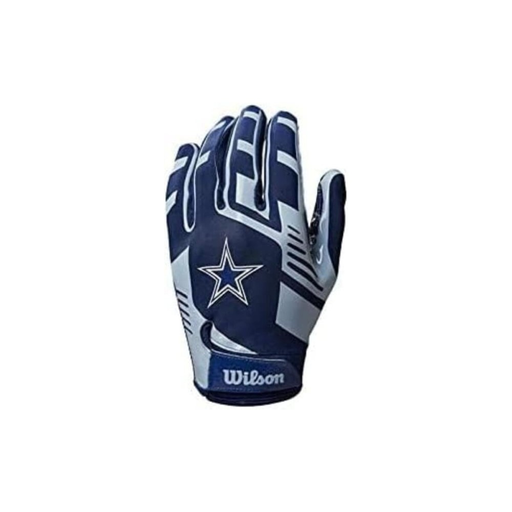 Wilson NFL Stretch Fit Football Gloves - Youth, Dallas Cowboys
