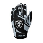 Wilson NFL Stretch Fit Football Gloves - Adult, Las Vegas Raiders