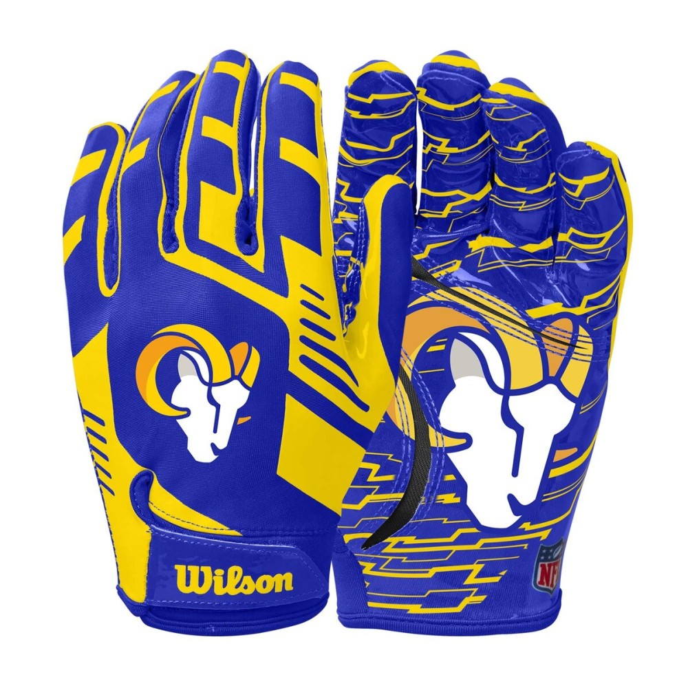 Wilson NFL Stretch Fit Football Gloves - Adult, Los Angeles Rams