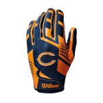 Wilson NFL Stretch Fit Football Gloves - Adult, Chicago Bears