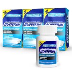 Bufferin Aspirin 325mg, Pain Reliever & Fever Reducer, with 3 Buffering Agents Relieves 7 Types of Pain: Headaches, Back Ache, Arthritis, Muscle Aches & More, for Adults, 130 Coated Tablets, 3 Pack