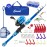 Lanaak Kids Fishing Pole and Tackle Box - with Net, Travel Bag, Reel and Beginners Guide - Rod and Reel Kit for Boys, Girls, or Youth (Blue)